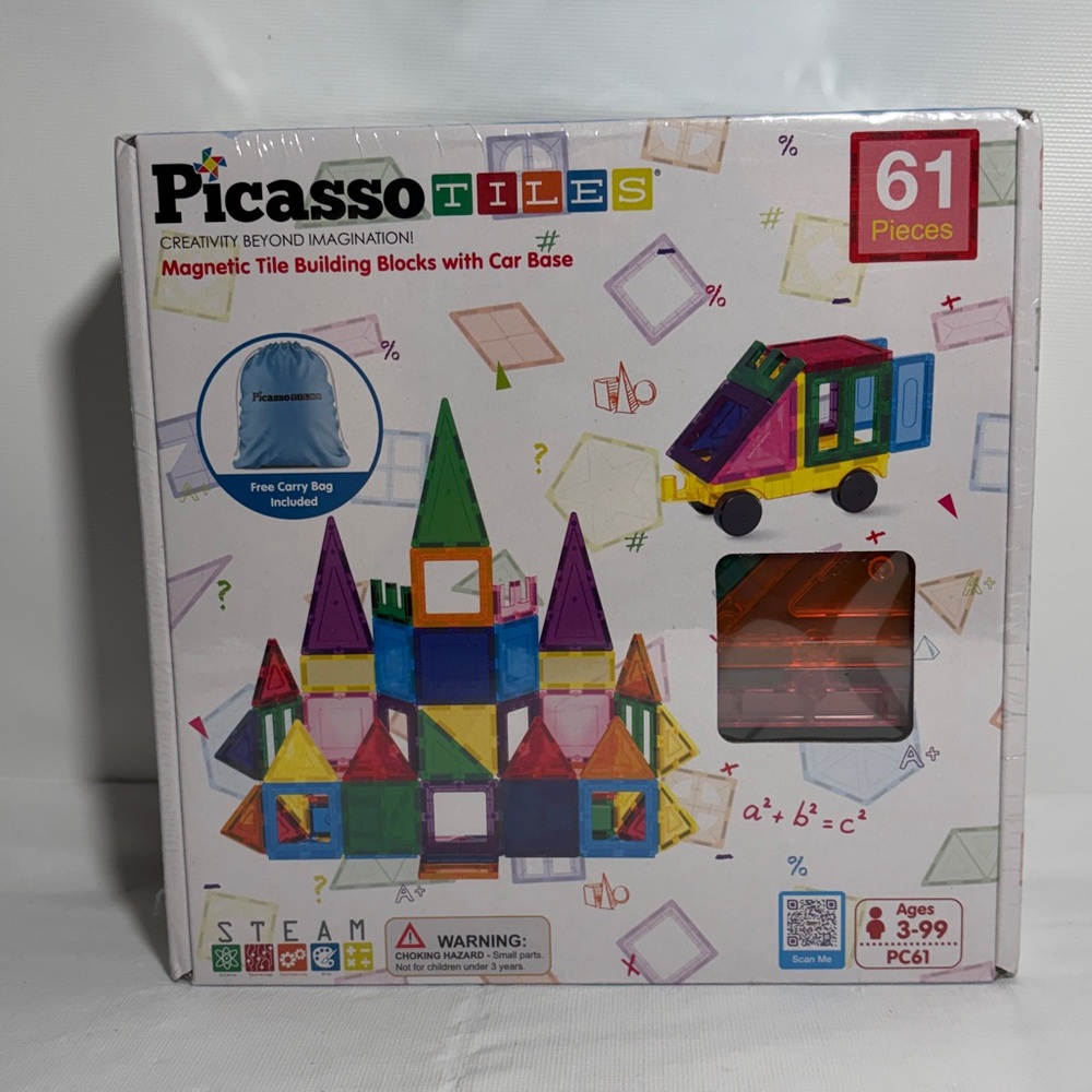 Picasso Tiles 61 Pieces NEW Sealed Set Ages 3 and Up